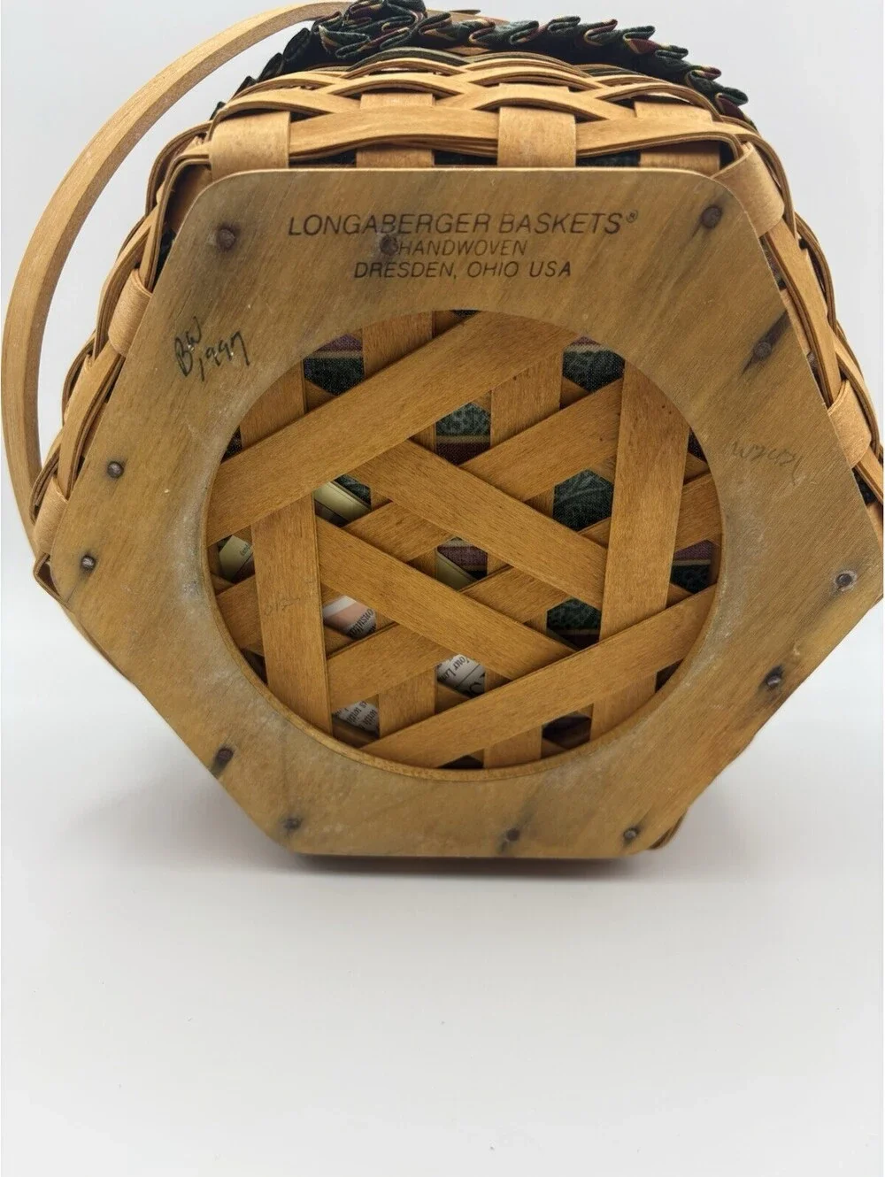 Longaberger 1997 Christmas Collection Snowflake Basket Lid/Liner/Protector